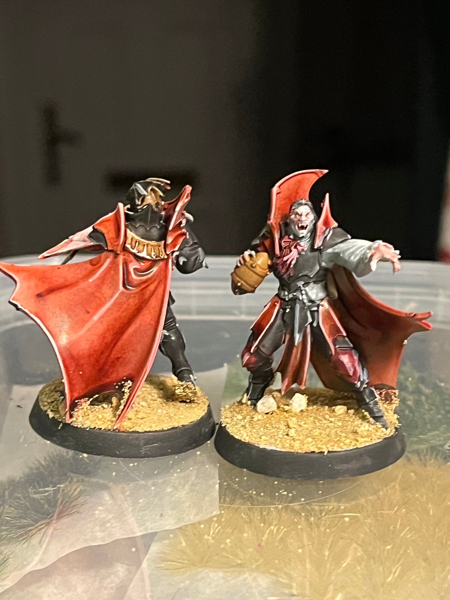 Well painted DrakFang thirsters blood bowl team