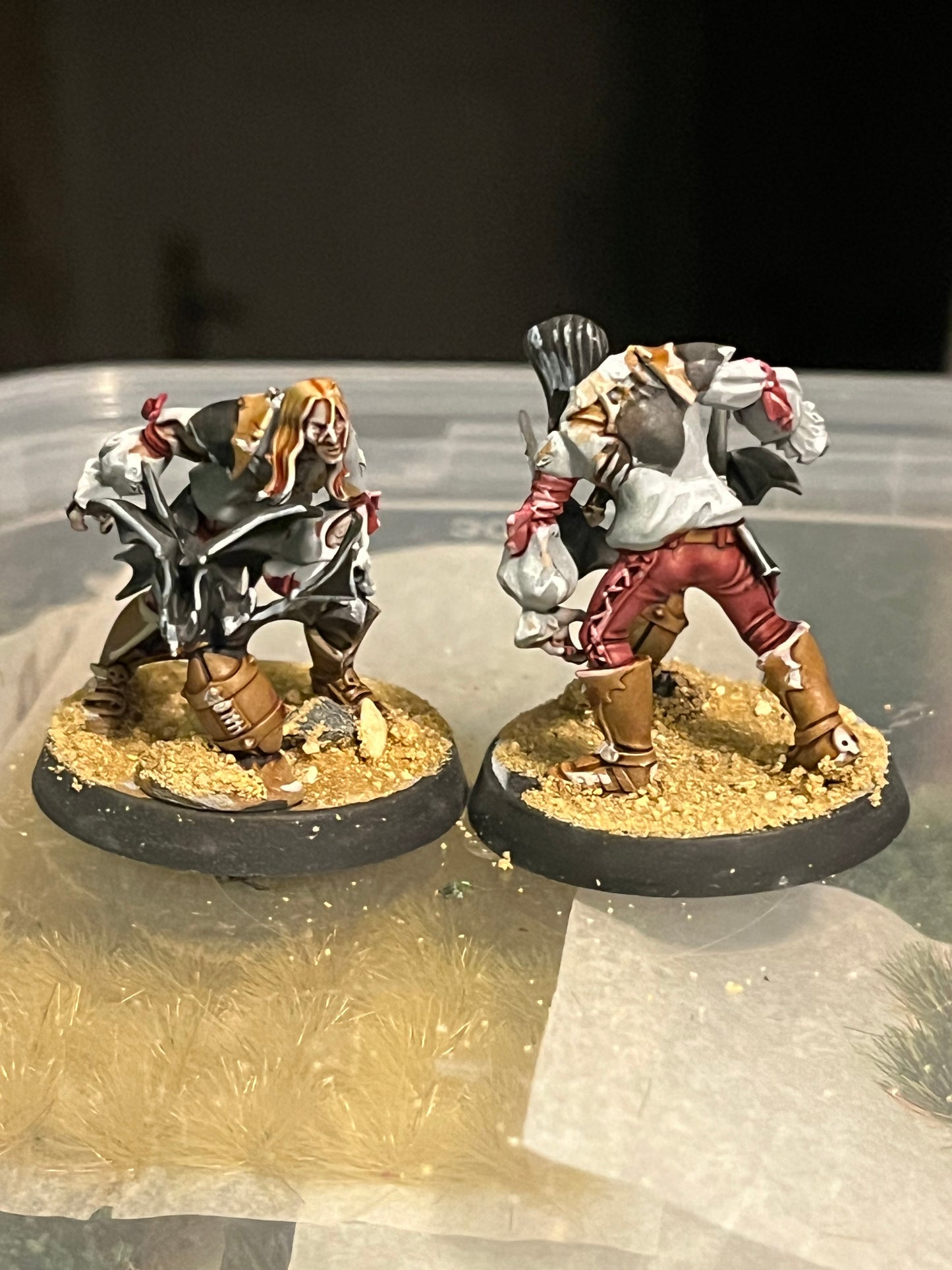 Well painted DrakFang thirsters blood bowl team