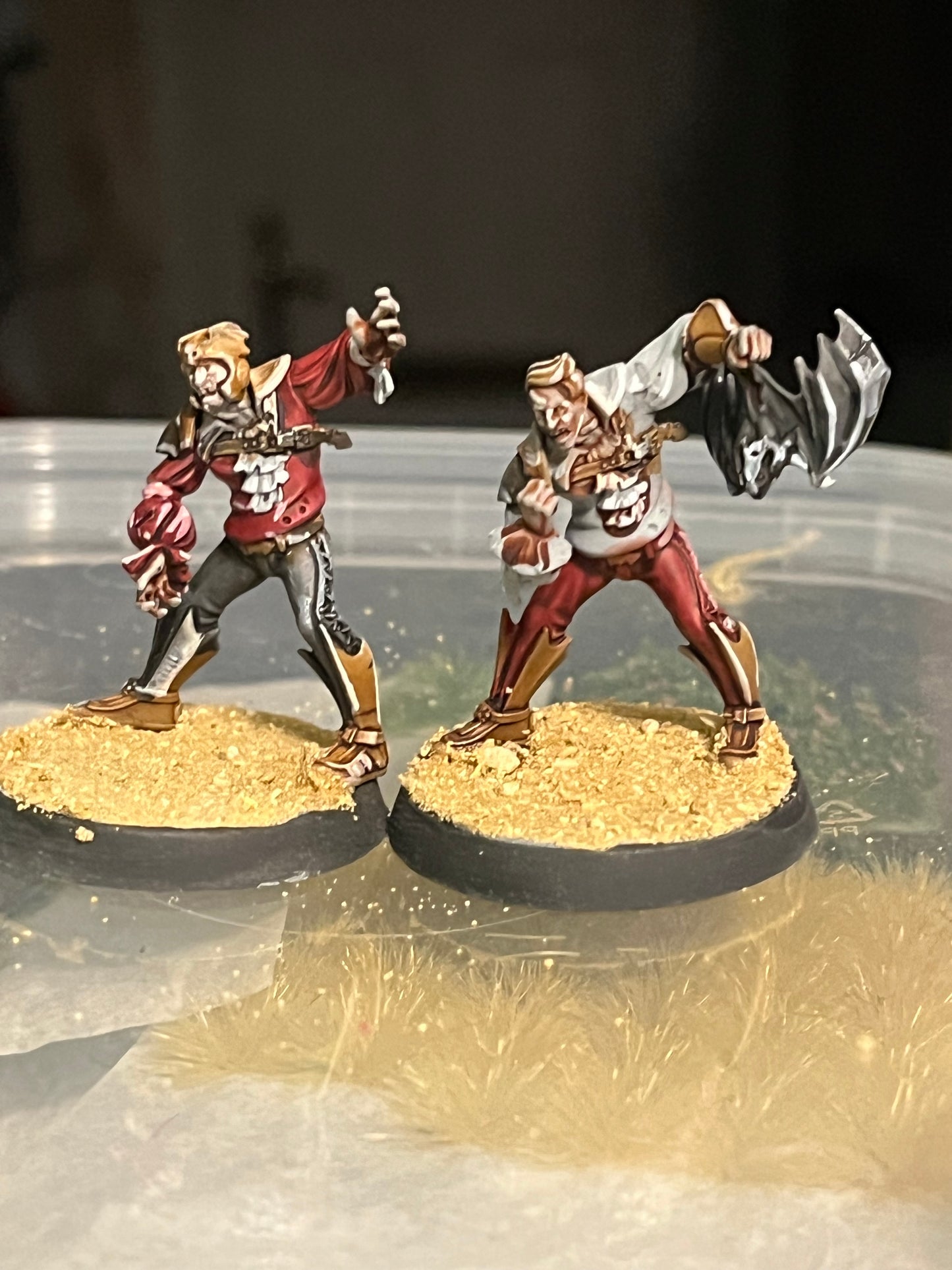 Well painted DrakFang thirsters blood bowl team