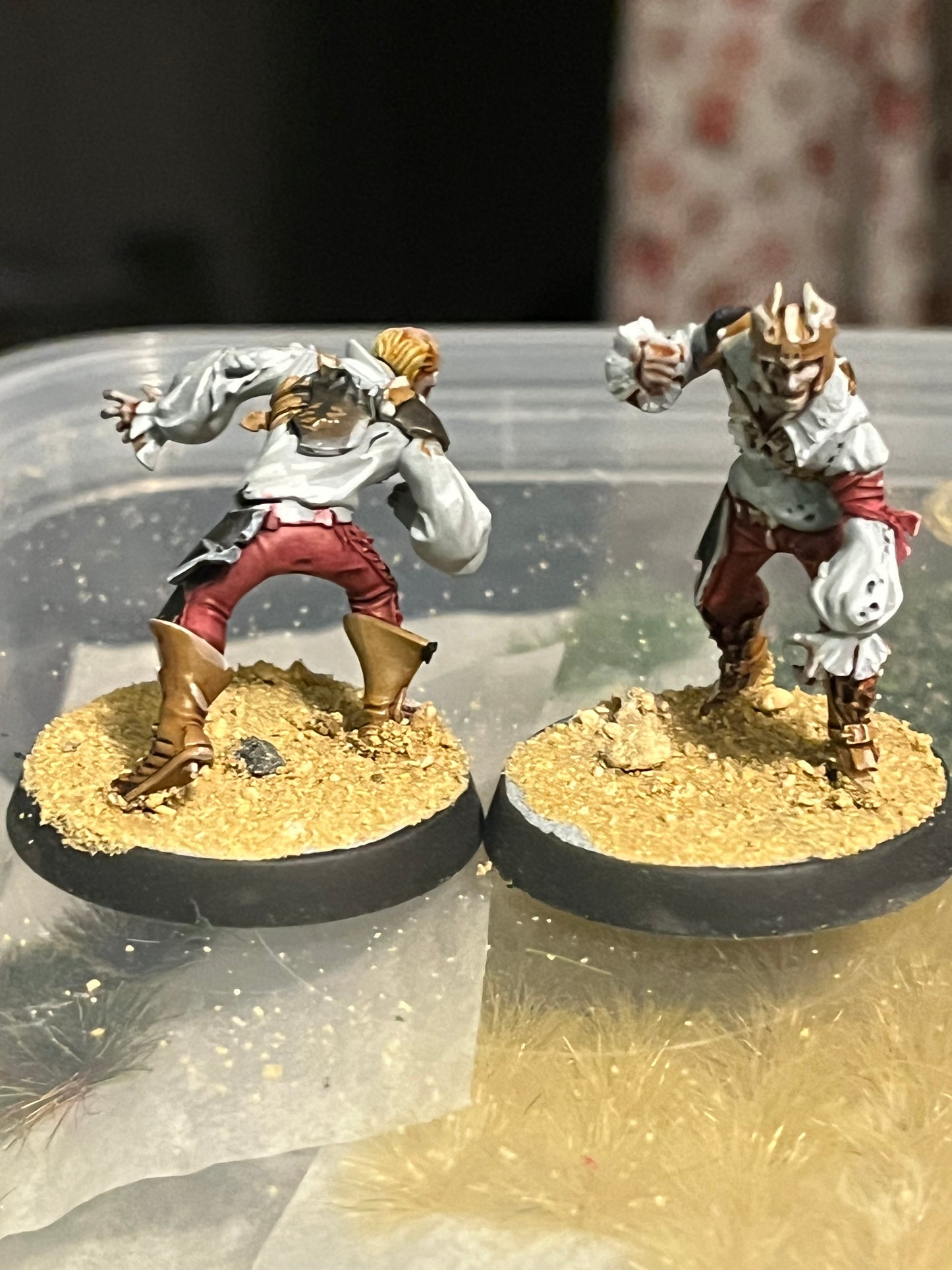 Well painted DrakFang thirsters blood bowl team