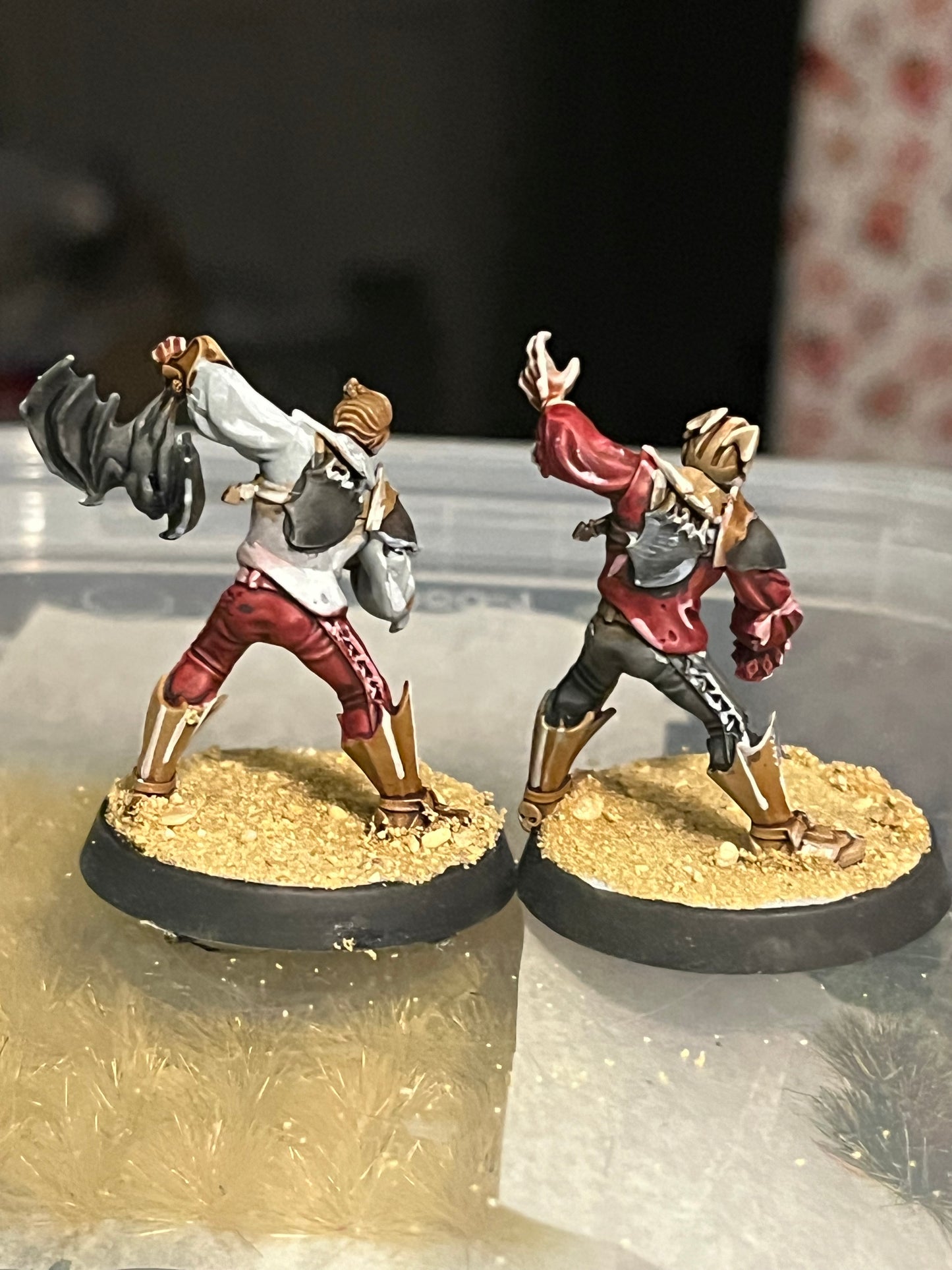 Well painted DrakFang thirsters blood bowl team