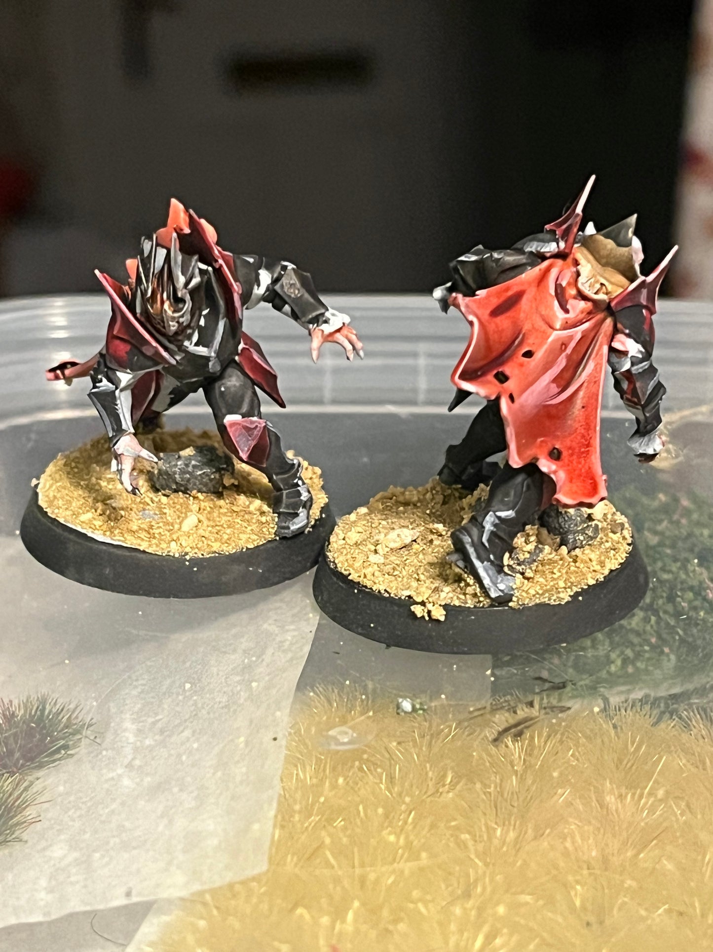 Well painted DrakFang thirsters blood bowl team