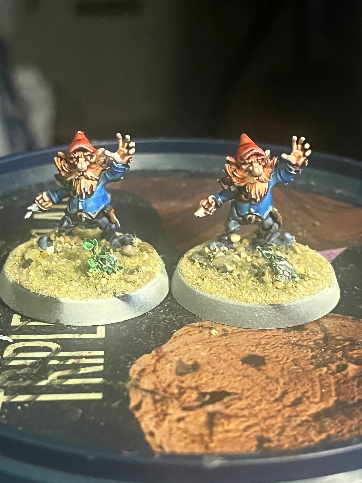 Beautifully painted Glimdarrow groundhogs gnome blood bowl team