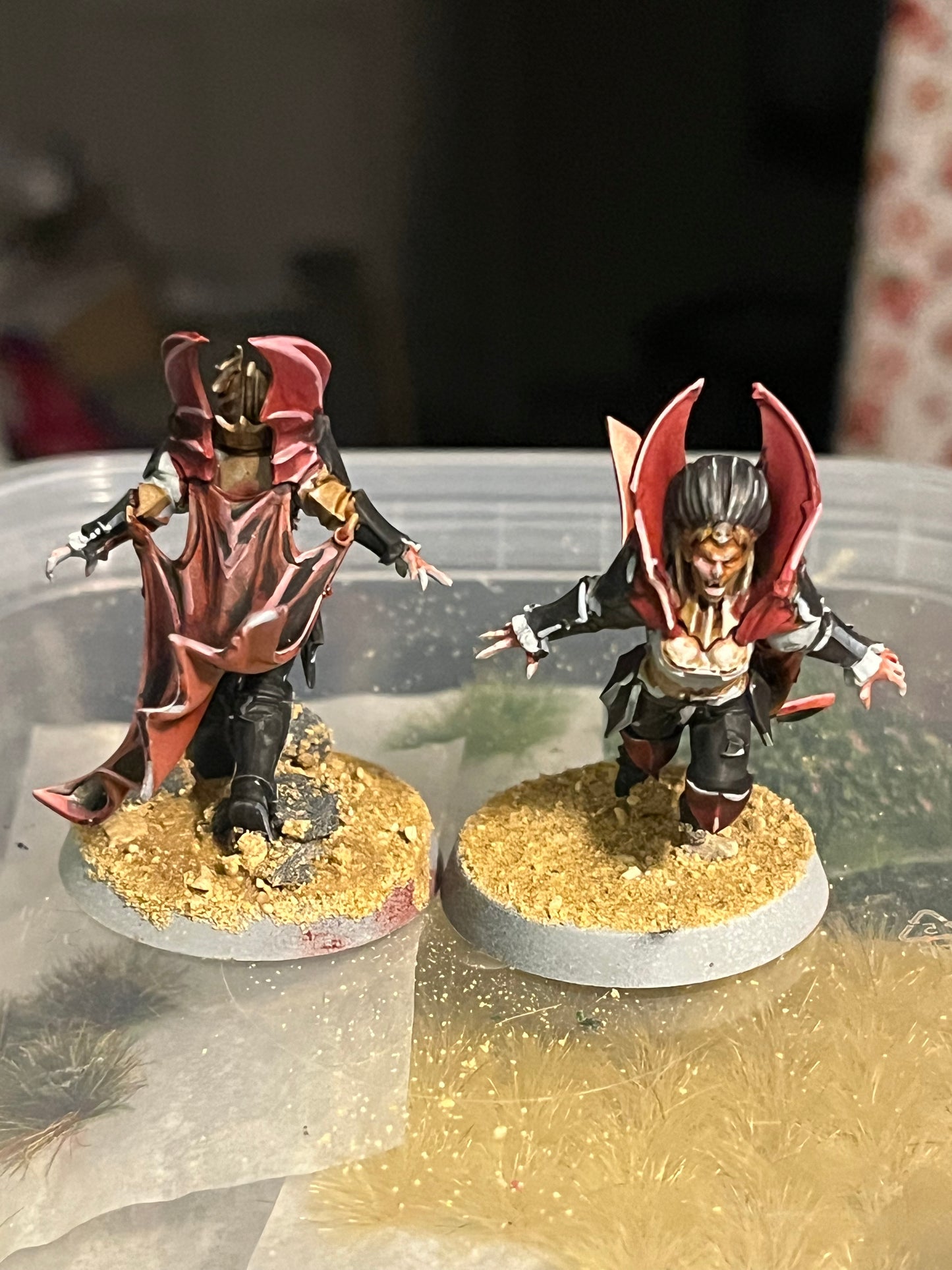 Well painted DrakFang thirsters blood bowl team