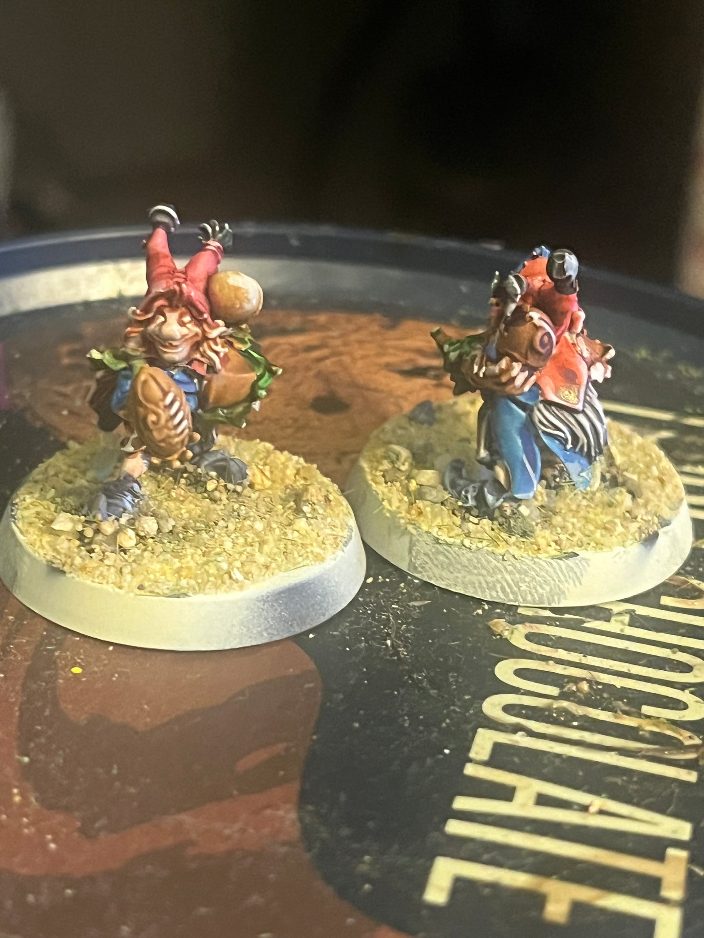 Beautifully painted Glimdarrow groundhogs gnome blood bowl team