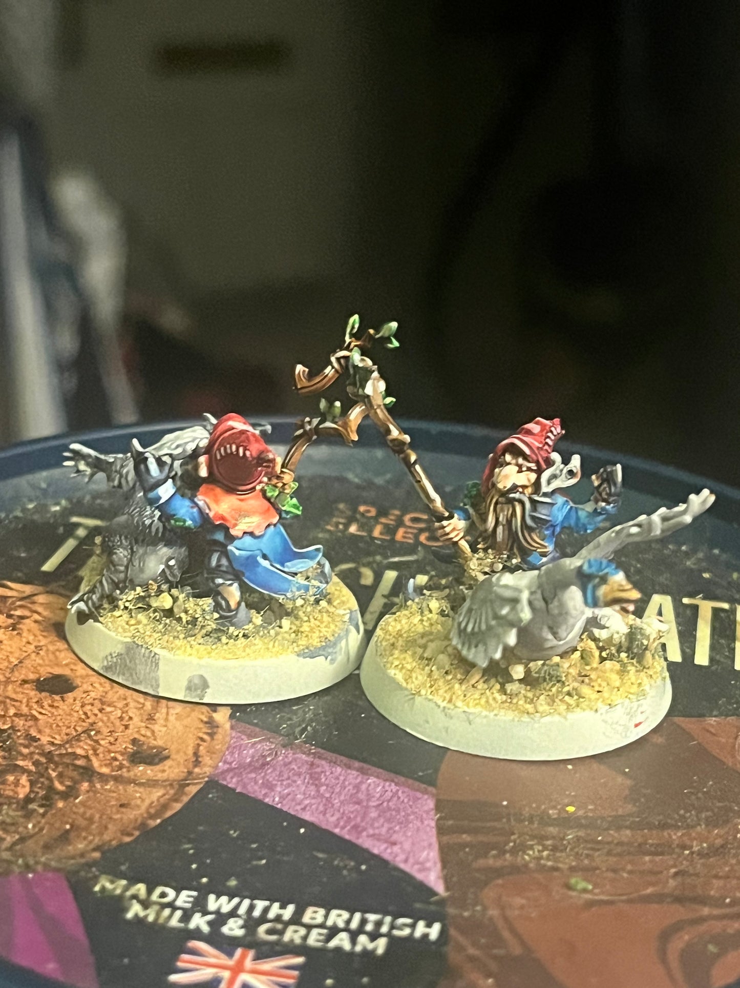 Beautifully painted Glimdarrow groundhogs gnome blood bowl team