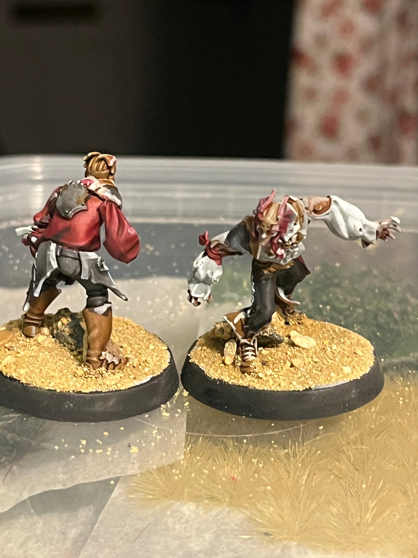 Well painted DrakFang thirsters blood bowl team