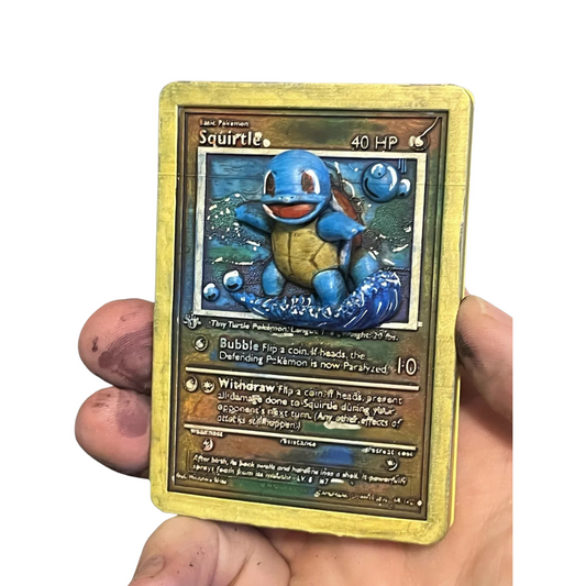 3D Squirtle Pokémon Card