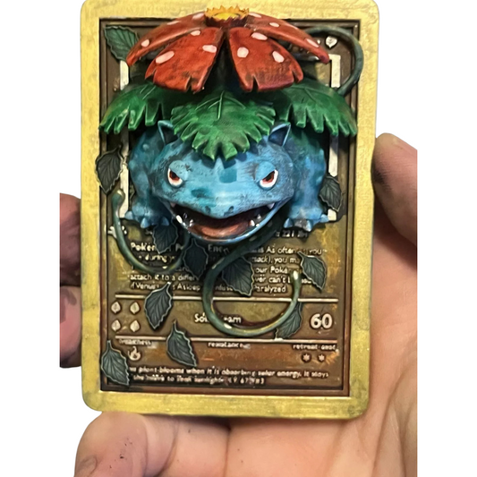 3D Venusaur Pokémon Card