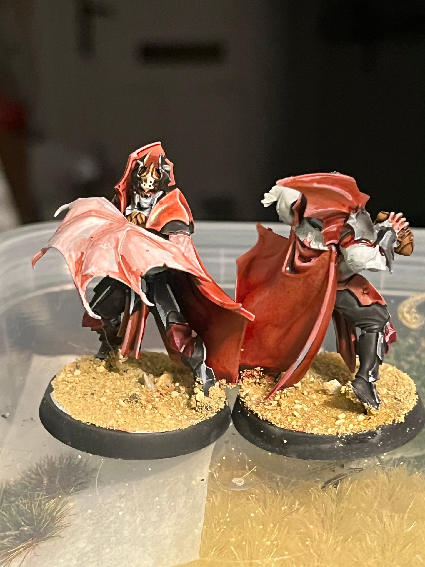 Well painted DrakFang thirsters blood bowl team