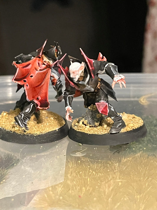 Well painted DrakFang thirsters blood bowl team