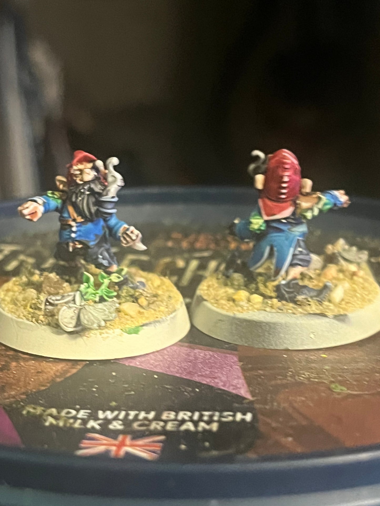 Beautifully painted Glimdarrow groundhogs gnome blood bowl team
