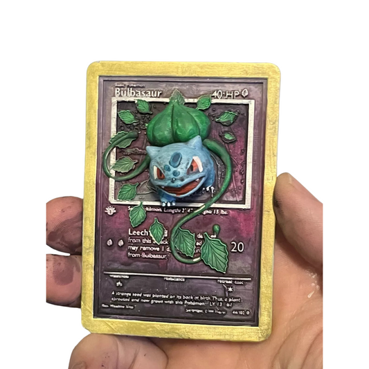 3D Bulbasaur Pokémon Card